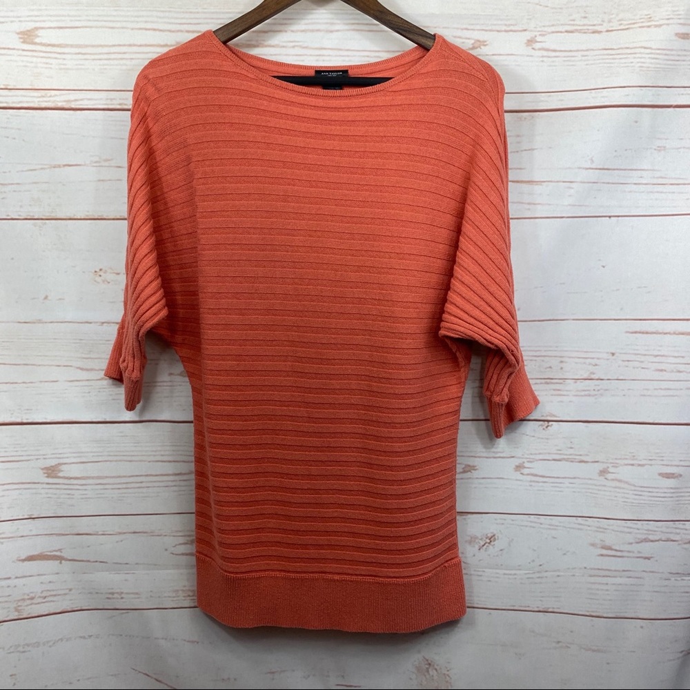 Ann Taylor 3/4 Sleeve Oversized Sweater
